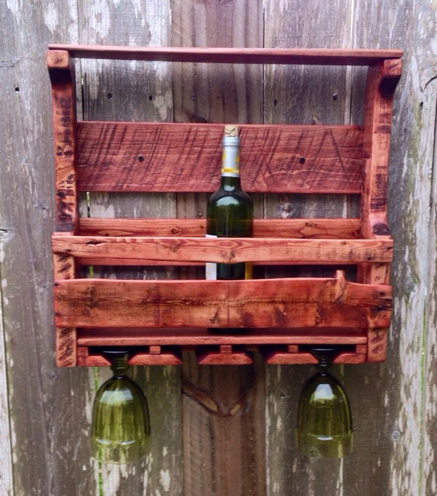Wood Wine Rack Custom Wine Rack Gift For by ShineBoxPrimitives