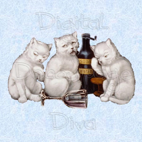 clipart drunk cat - photo #8