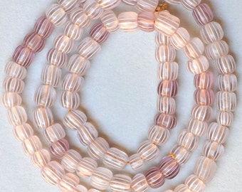 Vintage Venetian Glass Gooseberry Beads - African Trade Beads - Various Sizes - 22-25 Inch Strands
