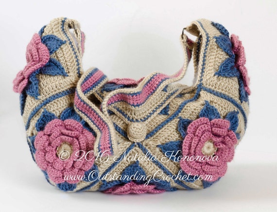 Crochet Shoulder Crossbody Bag Pattern by OutstandingCrochet