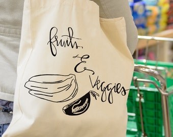 Tote Bag ORIGINAL - Fruits & Veggies Grocery Market Tote Bag