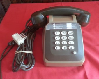 Old PHONE SOCOTEL S63 Green Khaki to keys 80s VINTAGE