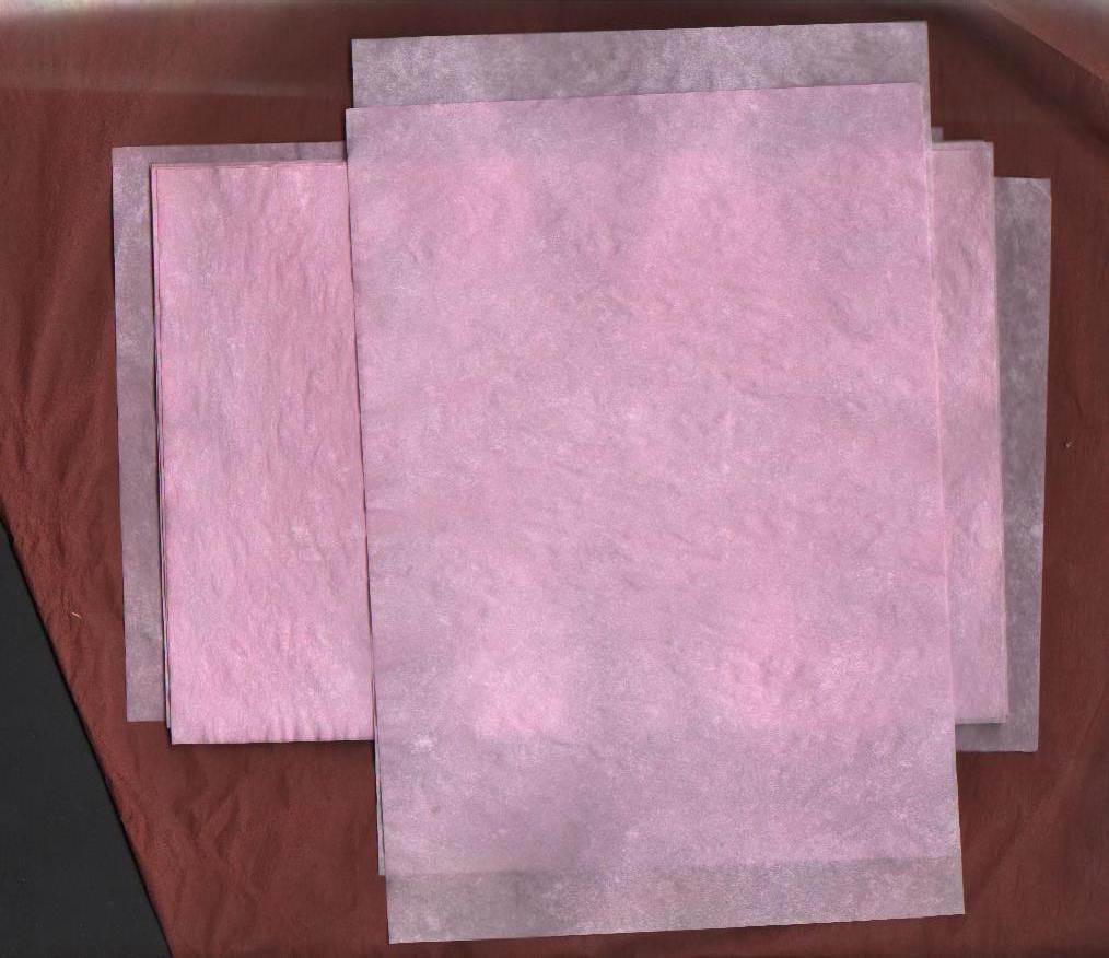 pink translucent paper