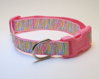 Items similar to Zebra Print Dog Collar on Etsy