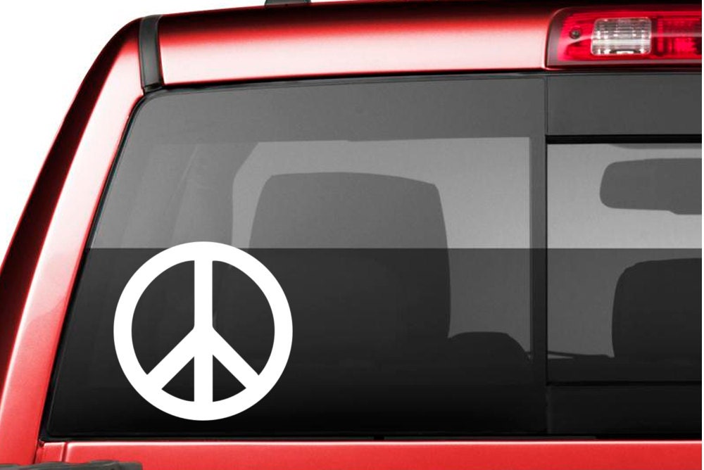 Peace Sign Vinyl Car Decal Sticker Vinyl Decal by HotTopicDecals