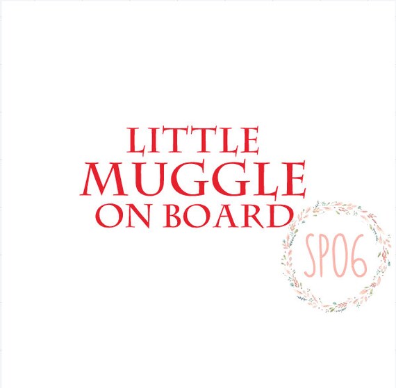 Download harry potter car decal muggle on board baby on board car