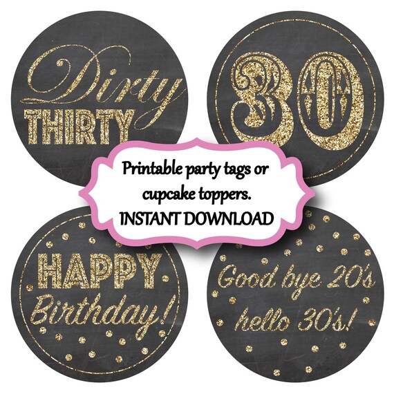 30th-birthday-cupcake-toppers-instant-download-dirty-thirty