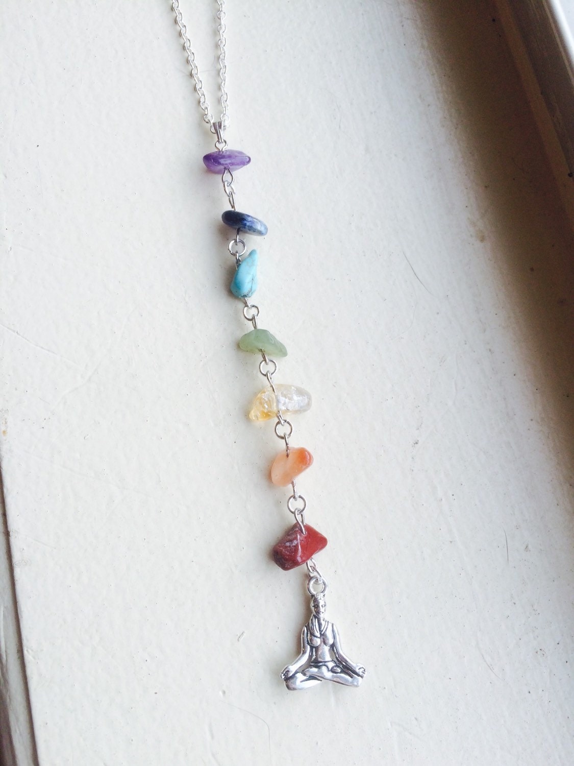 Chakra Necklace Chakra Balancing Necklace Om Necklace