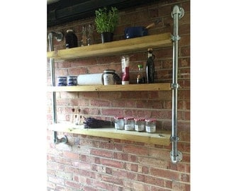 Wall Hung Industrial Style Shelving