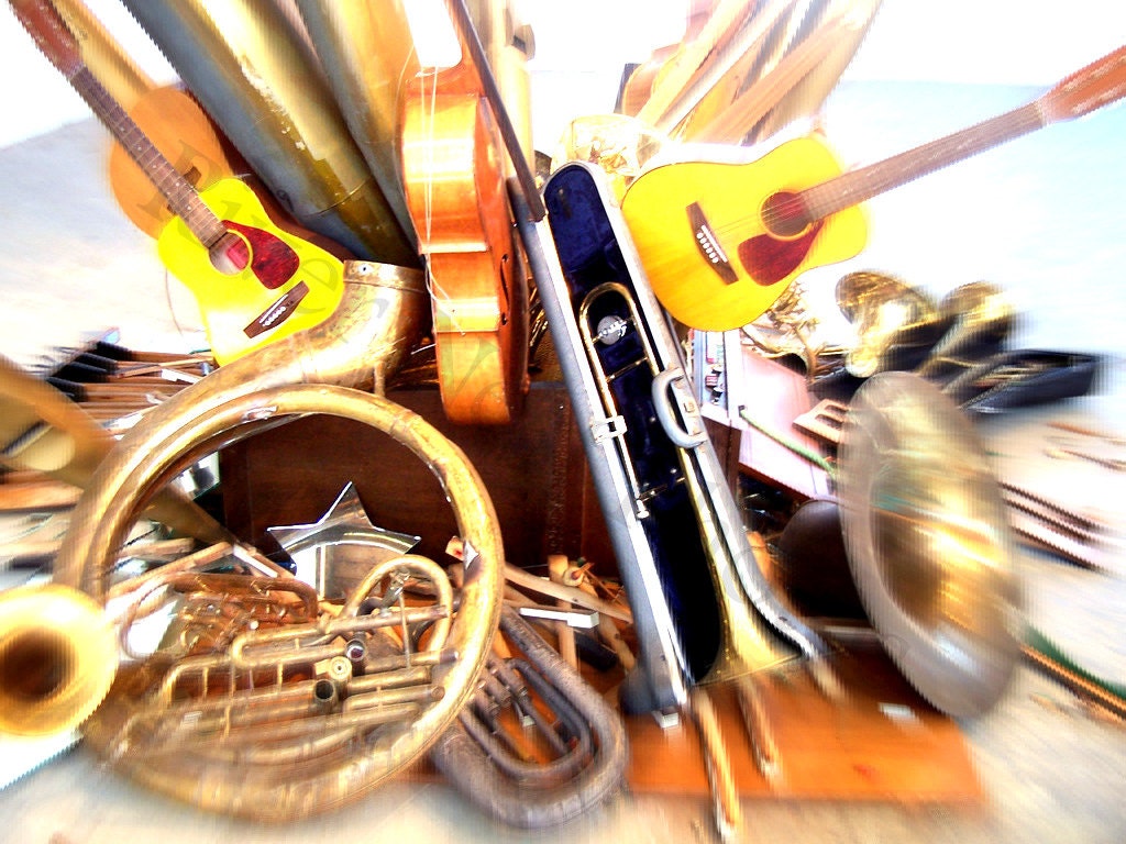 Musical Instruments Abstract Modern wall art Photography