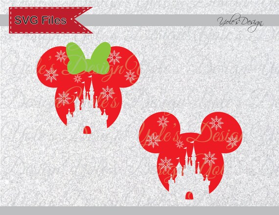 Download INSTANT DOWNLOAD Christmas Disney Castle Ears SVG by ...