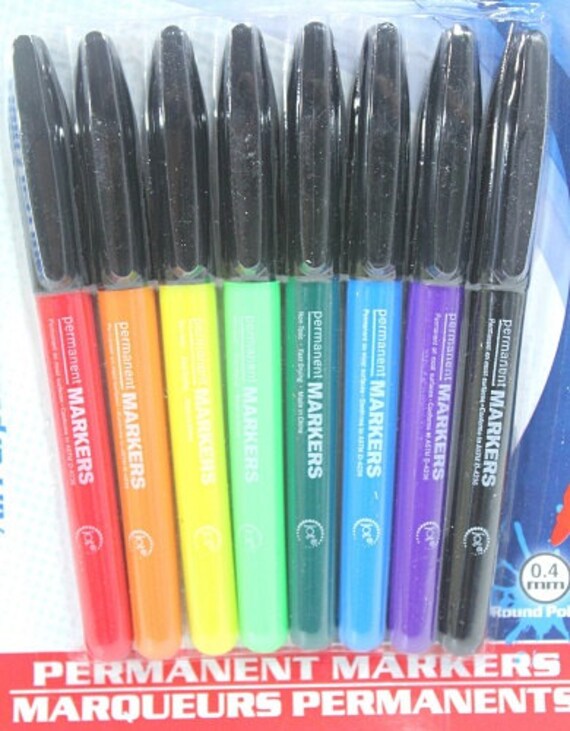 Jot All Purpose Assorted Permanent Markers 8 Pack