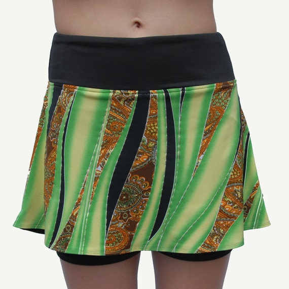Ruffle Tennis Skirt Green Running Skirt Tennis Skort Golf