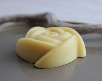 Rose Lotion Bar in Tin, Extra Moisturizing Massage Lotion Bar with essential oils. Cocoa Shea Solid Lotion. Party favor, Mother's Day
