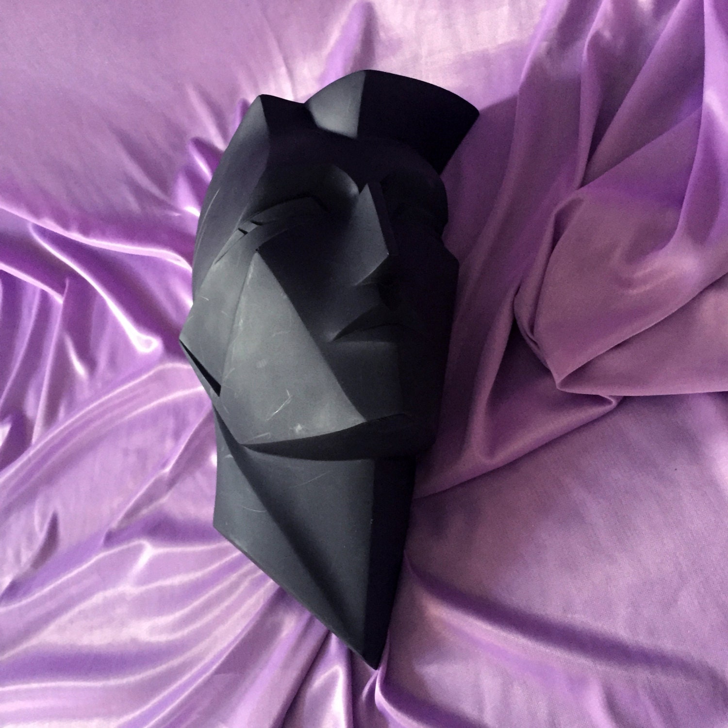 Authentic 80s plastic wall mask by mannequin designer Lindsey B Signed