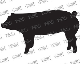 Svg - Pig SVG - Show Pig SVG - Show Pig Clipart - Show Pig Cut File - Pig SVG File - Show Pig - Show Pig Decal Cut File - Show Pig