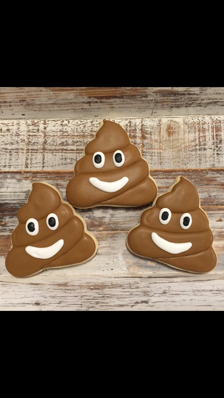 Poop Emoji Cookies 1 dozen