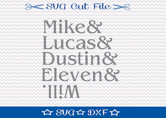 Stranger Things SVG File / SVG Cut File for Silhouette / SVG