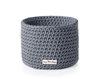 Big storage basket, Storage bin, Woven basket, Gray home decor, Kids room basket, Bedroom basket, Gray basket, Rustic home decor
