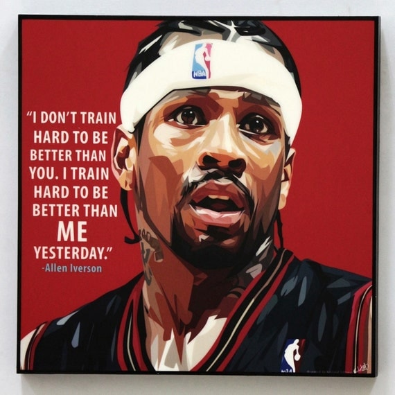 Allen Iverson Wall Art Decals Quotes Basketball Player Glossy