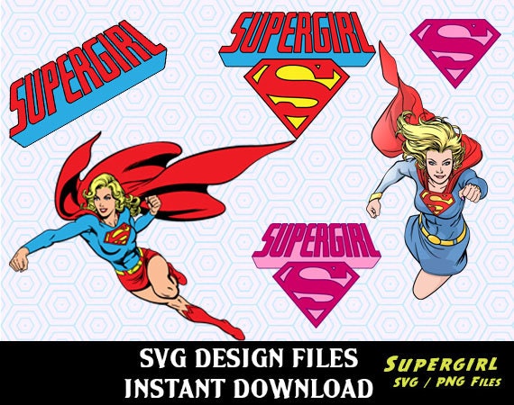 Download Super Hero Supergirl SVG Clipart Super Hero Collection SVG