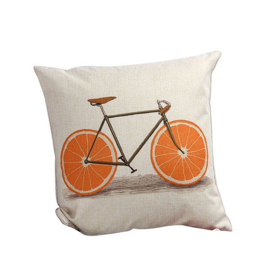 orange slice pillow