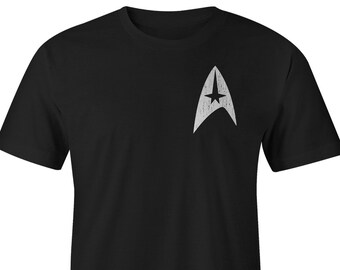 Star Trek T-Shirt Left Chest, Star Trek Tee, Star Trek Shirts, Star Trek T-shirts, Star Trek Tees, Star Trek Shirt, Star Trek Beyond