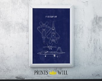 F22, Boys Room Decor, USAF, Fighter Jet, Air Force, Air Force Decor, Airplane Decor, Thunderbirds, Blue Angels