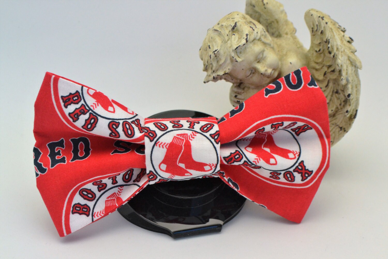 Red Sox Printed Dog Collar Bow Tie Attachment Pet Supplies