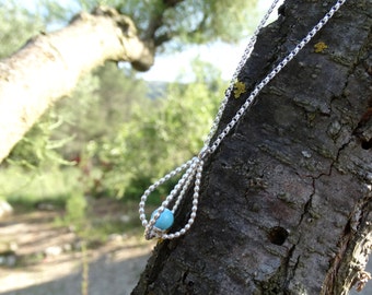 Silver wedding necklace, Drop wedding necklace, Silver bridal necklace, Silver tear necklace, Wedding necklace Bride necklace Wedding jewels