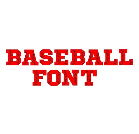 Download Baseball font SVG dxf baseball letters svginstant download