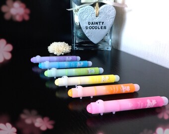 Mini Puppy Dog Highlighters • Set of 6 • Rainbow Highlighters • Student Stationery • Office Supplies • Revision Accessories • Back to School