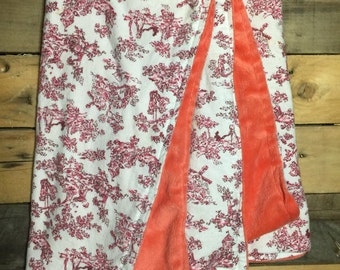 Pink baby girl blanket