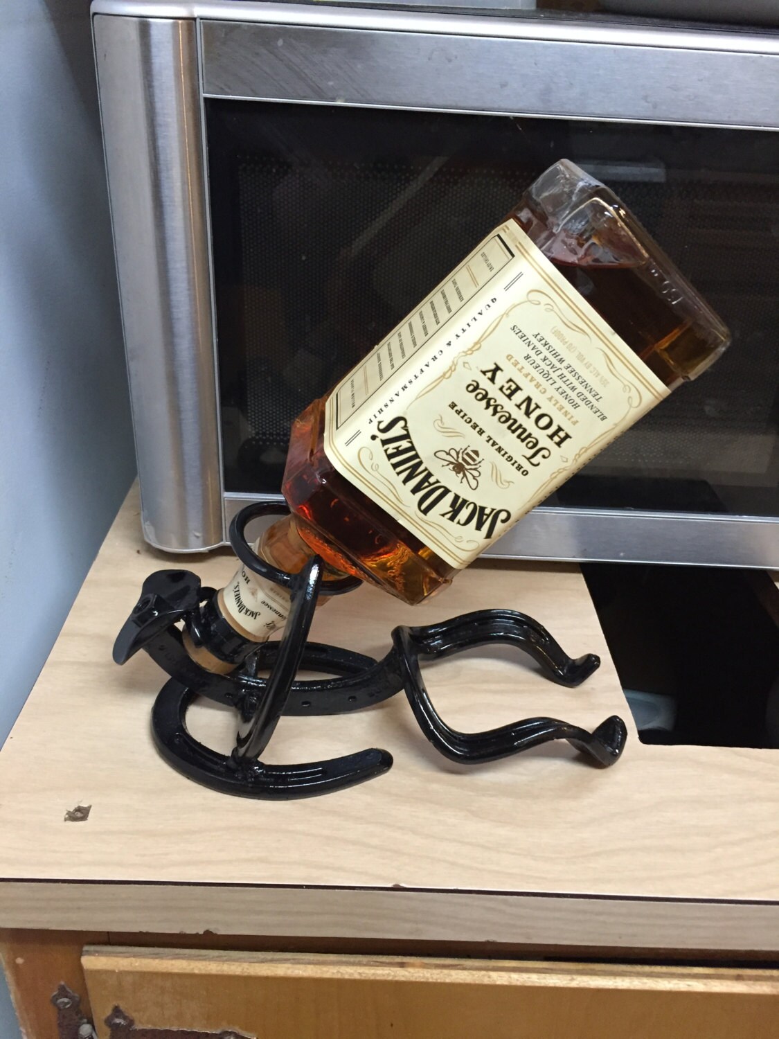 Horseshoe Whiskey Bottle Holder