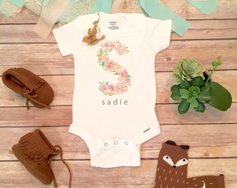 Custom Baby Onesie®, Custom Onesie, Personalized Baby Gift, Name Onesie, Baby Shower Gift, Baby Girl Clothes, Take Home Outfit, Monogram