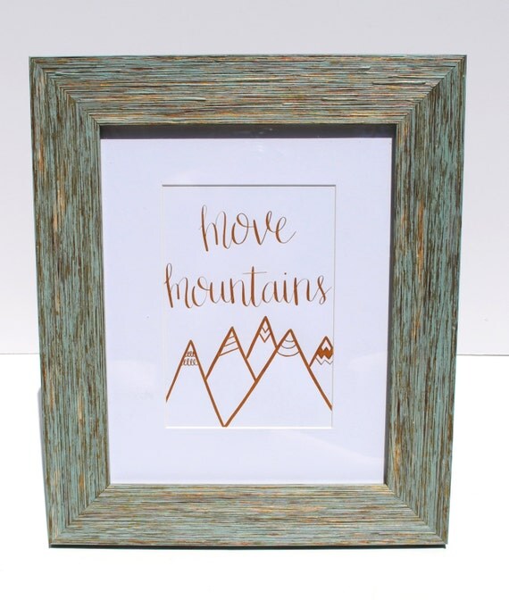 Items similar to Move Mountains Wall Art // Nursery Decor // Nursery
