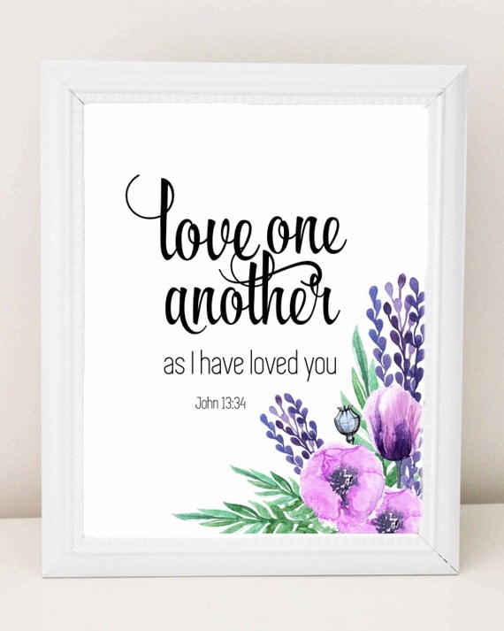 hebrew text for love one another bible verse
