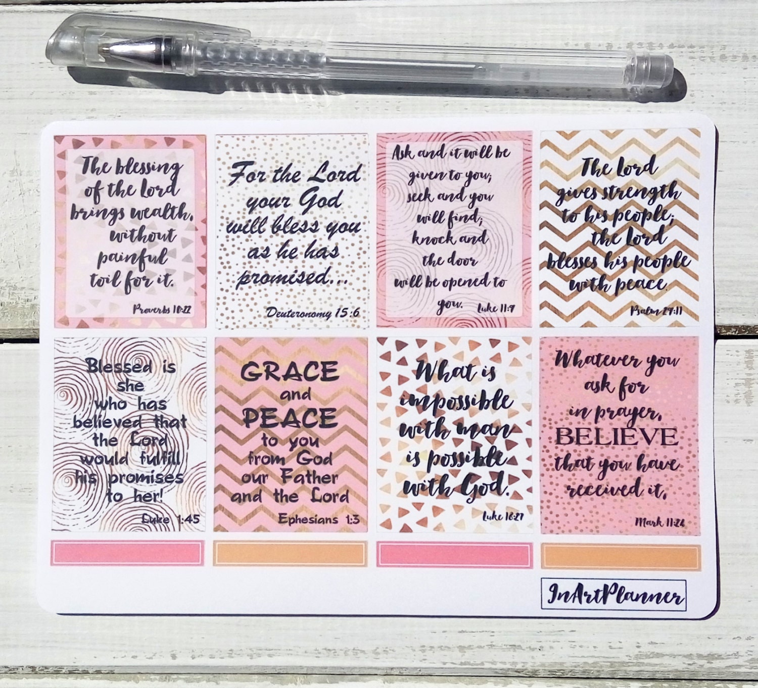 Christian stickers Prayer journal bible stickers planner