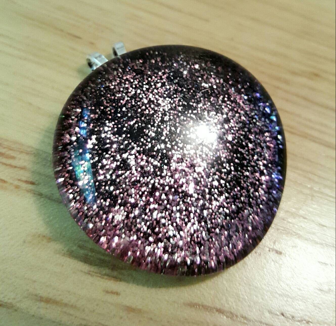 Glitter Pendant/Glitter Jewelry/Princess by PopRocksBox on Etsy