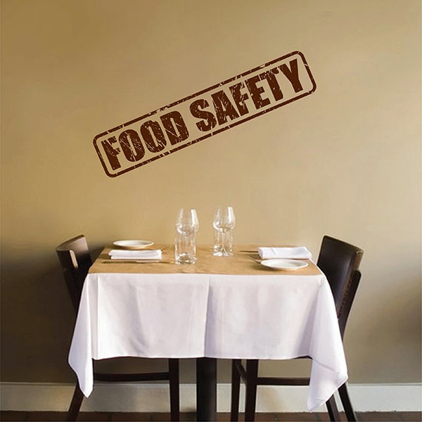 kik2829 Wall Decal Sticker food safety kitchen restaurant