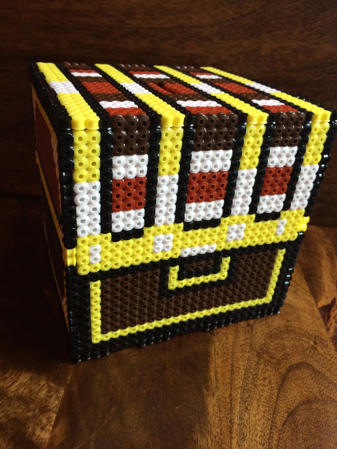 3D Zelda Chest Pixel Art Bead Money Box