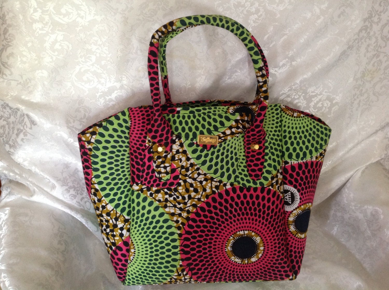 African fabric tote Ankara Fabric Bag Mother's Day