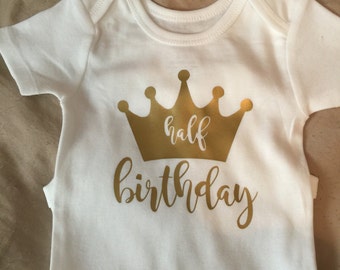 Half Birthday Onesie
