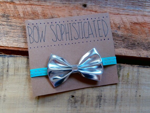 Aquamarine Bow and Arrow You choose size by BowSophisticated