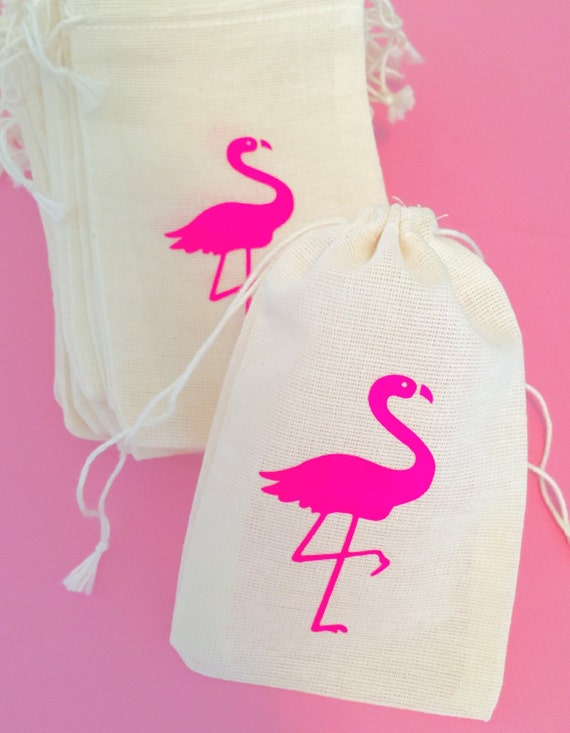 Flamingo Party Favor Flamingo Tote Bride Tote by FlamingoPunch