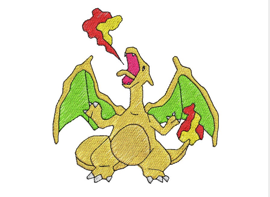Pokemon Machine Embroidery Patterns 4 Inch by embroiderizefactory