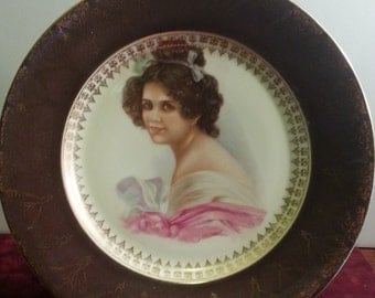 Antique Portrait Plate