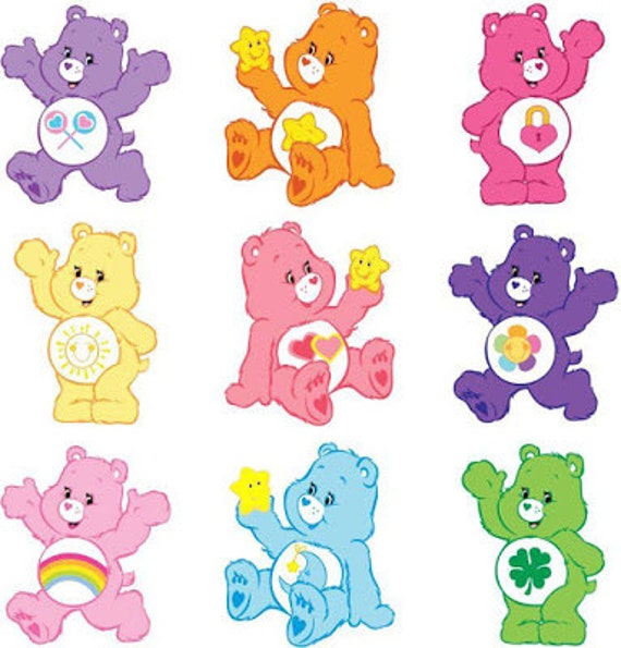 Care Bear SVG INSTANT Download Printable Decals for by bulgraphics