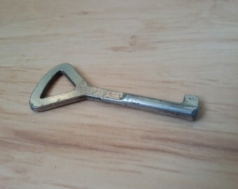 Old key. Soviet vintage. Antique skeleton key