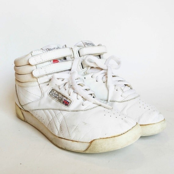 Vintage Reebok Classic High Top Sneakers 80s 90s White